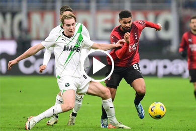ไฮไลท์ฟุตบอล กัลโช่ เซเรียอา เอซี มิลาน 1-0 ซัสเซาโล่ 30/12/2023