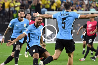 ไฮไลท์ฟุตบอล โคปา อเมริกา อุรุกวัย (4)0-0(2) บราซิล 07/07/2024