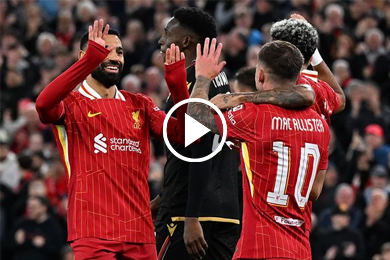 ไฮไลท์ฟุตบอล ยูฟ่า แชมเปี้ยนส์ลีก ลิเวอร์พูล 2-0 โบโลญญ่า 02/10/2024