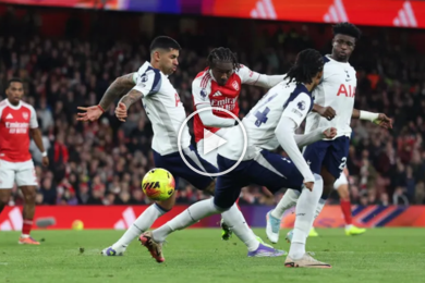 ไฮไลท์ฟุตบอล พรีเมียร์ลีก อาร์เซน่อล 4-1 สเปอร์ส 23/11/2025