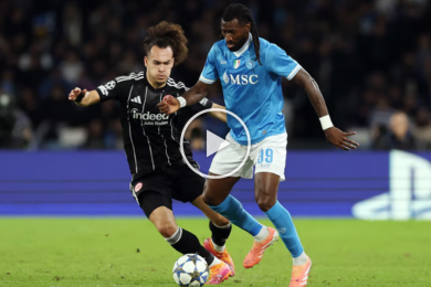 ไฮไลท์ฟุตบอล ยูฟ่า แชมเปี้ยนส์ลีก นาโปลี 0-0 ไอน์ทรัค แฟร้งค์เฟิร์ต 04/11/2025