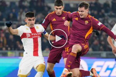 ไฮไลท์ฟุตบอล กัลโช่ เซเรียอา เอเอส โรม่า 3-1 เจนัว 29/12/2025