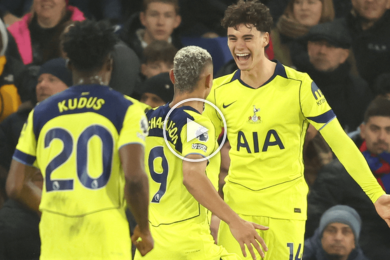 ไฮไลท์ฟุตบอล พรีเมียร์ลีก คริสตัล พาเลซ 0-1 สเปอร์ส 28/12/2025