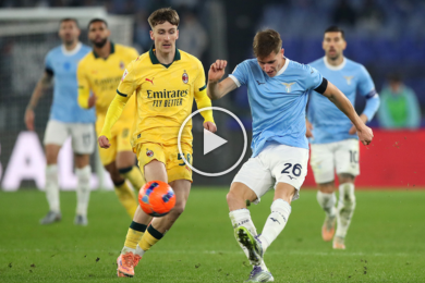 ไฮไลท์ฟุตบอล โคปา อิตาเลีย คัพ ลาซิโอ้ 1-0 เอซี มิลาน 04/12/2025