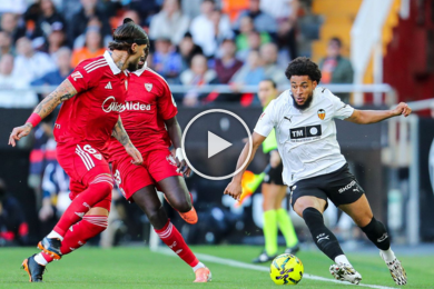 ไฮไลท์ฟุตบอล ลาลีกา บาเลนเซีย 1-1 เซบีย่า 07/12/2025