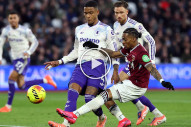 ไฮไลท์ฟุตบอล พรีเมียร์ลีก เวสต์แฮม ยูไนเต็ด 2-3 แอสตัน วิลล่า 14/12/2025