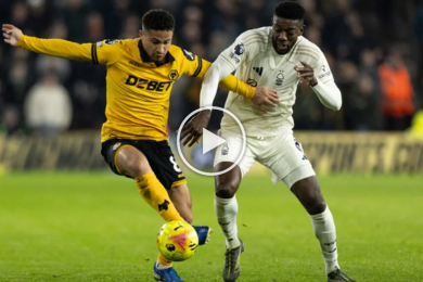 ไฮไลท์ฟุตบอล พรีเมียร์ลีก วูล์ฟแฮมป์ตัน 0-1 น็อตติ้งแฮม ฟอเรสต์ 03/12/2025