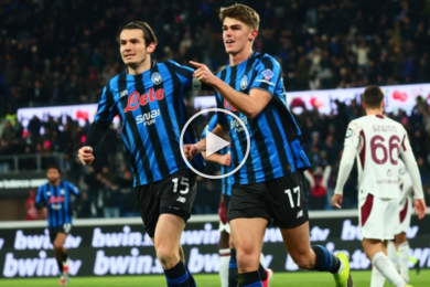 ไฮไลท์ฟุตบอล กัลโช่ เซเรียอา อตาลันต้า 2-0 โตริโน่ 11/01/2026