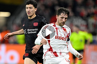 ไฮไลท์ฟุตบอล ยูฟ่า แชมเปี้ยนส์ลีก เลเวอร์คูเซ่น 0-0 โอลิมเปียกอส 24/02/2026