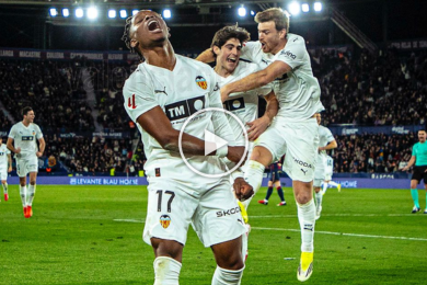 ไฮไลท์ฟุตบอล ลาลีกา เลบานเต้ 0-2 บาเลนเซีย 15/02/2026