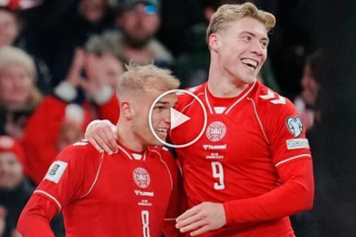 ไฮไลท์ฟุตบอลโลก รอบเพลย์ออฟ โซนยุโรป เดนมาร์ก 4-0 มาซิโดเนีย 26/03/2026